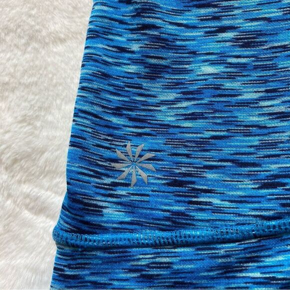 Athleta Blue Space Dye Tranquility Cowl Neck Pullover Size Small - Picture 6 of 12